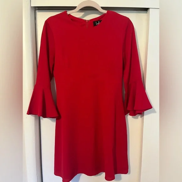 Lulu’s Red Skater Dress - Picture 1 of 5